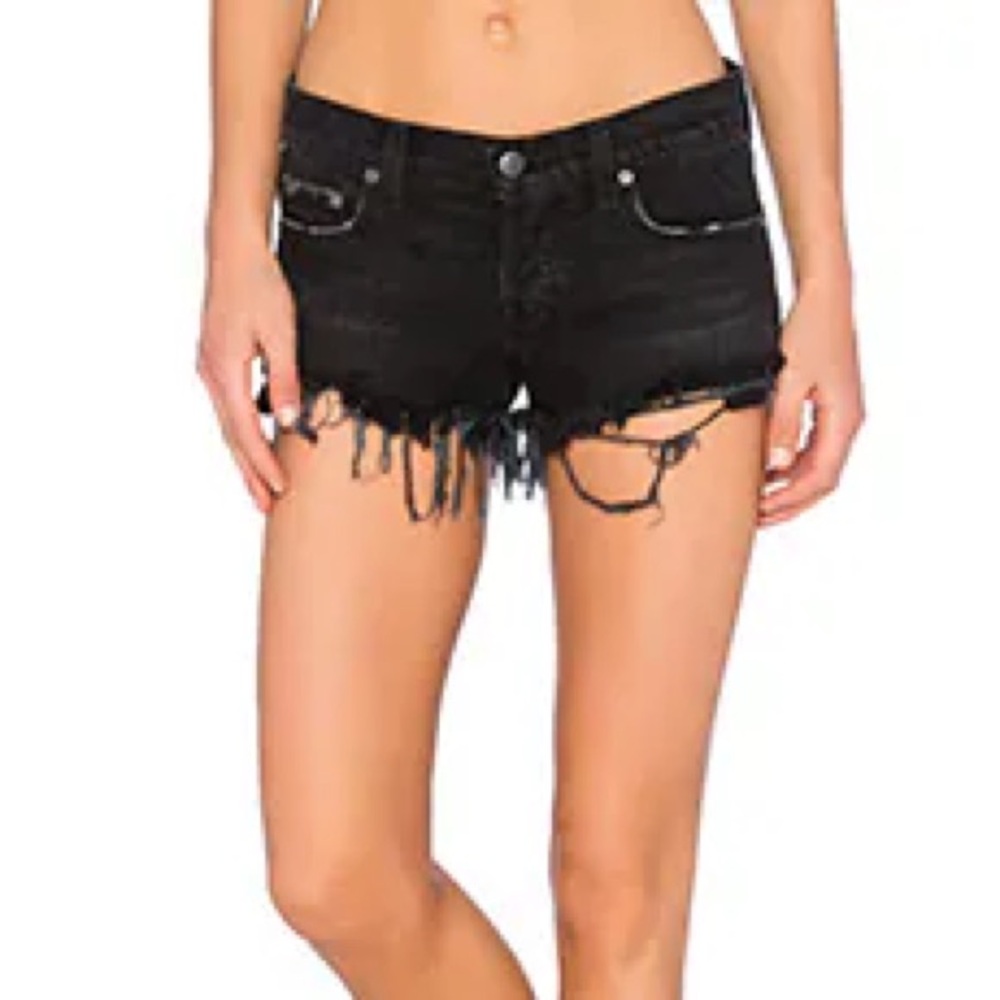 Ksubi Alberceque Cut Off Short in Black Nine 0 Sz 30